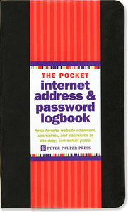 Internet Address & Password Logbook - Small
