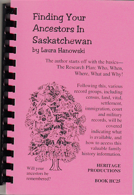 Finding Your Ancestors in Saskatchewan
