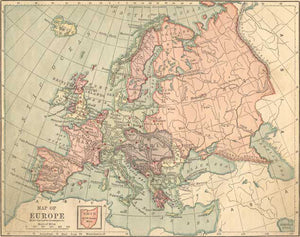 1877 Map of Europe