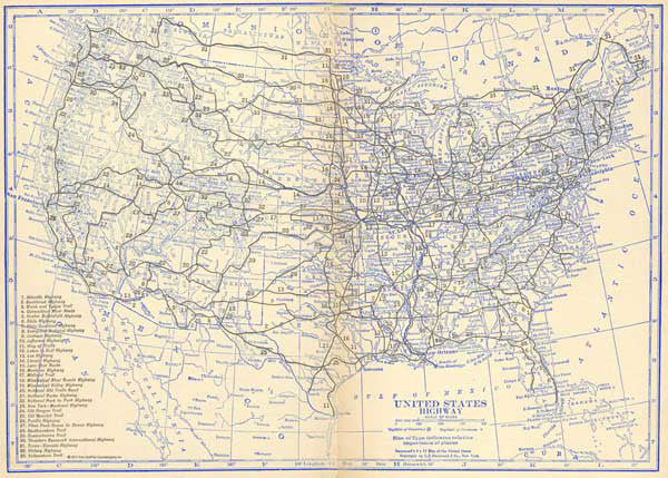 Maps - USA - Highway & Railroad Maps