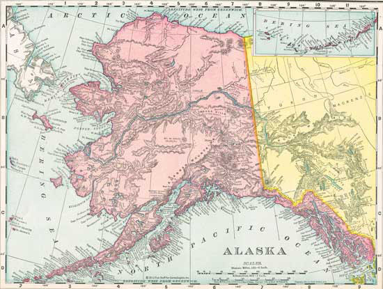 1895 Map of Alaska