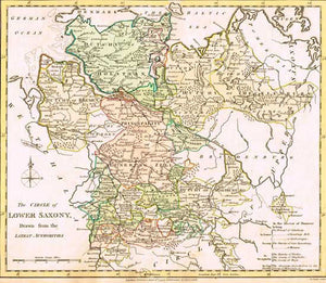 1794 Map of Lower Saxony