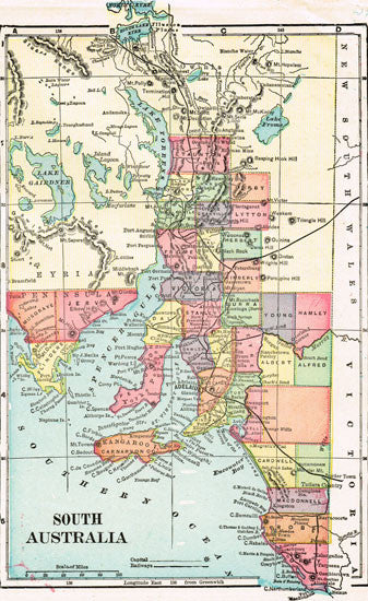 1902 Map of South Australia