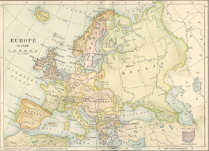1914 Map of Europe