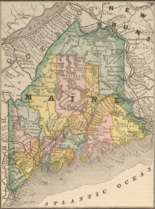 1884 Map of Maine