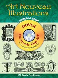 Art Nouveau Illustrations CD-ROM & Clip Art