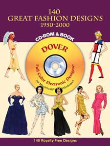 Tierney's 140 Great Fashion Designs 1850-2000 CD-ROM & Clip Art