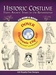 Tierney's Historic Costumes From Ancient Times CD-ROM & Clip Art
