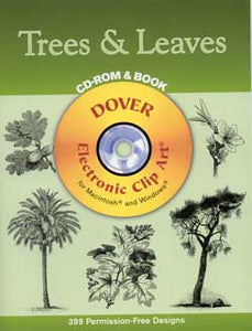 Trees and Leaves CD-ROM & Book Clip Art