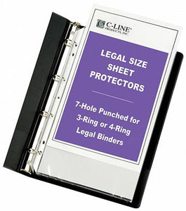 Legal Size Top Loading Sheet Protector