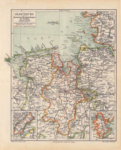 1912 Map of Oldenburg