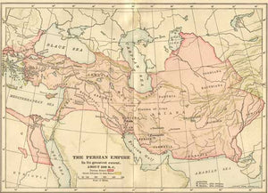 500 BC Map of the Persian Empire