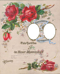 SALE! 1902 Marriage Certificate