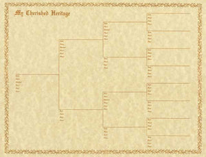 My Cherished Heritage Pedigree Chart - notebook size