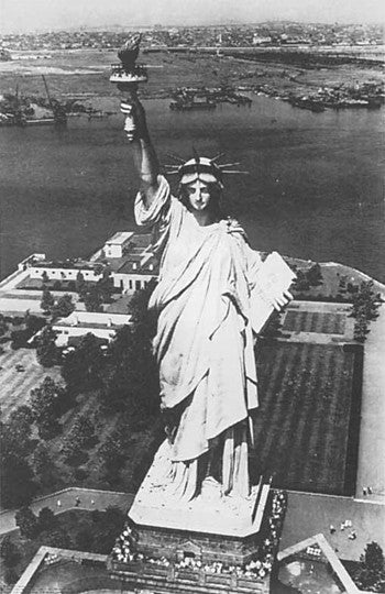 Poster - Statue of Liberty Aerial View