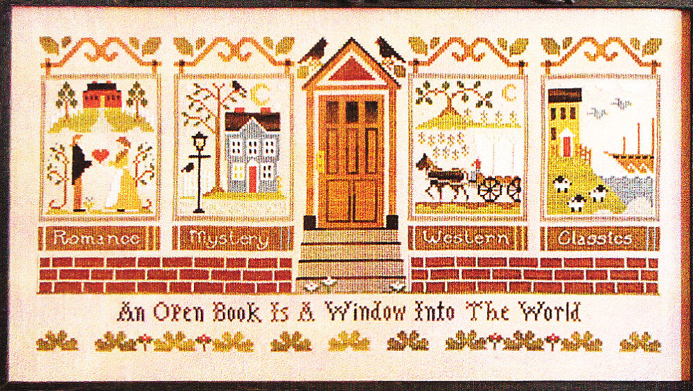 The Library in Cross Stitch